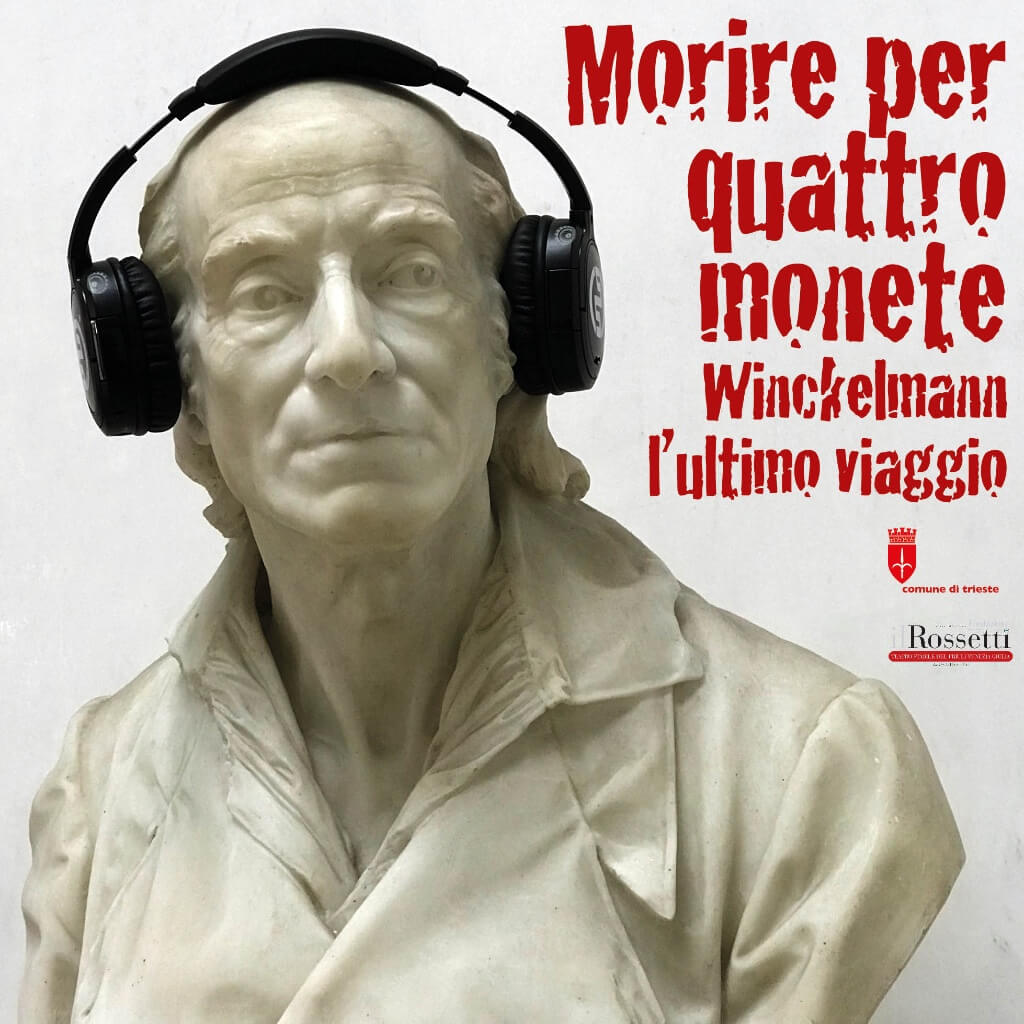 “Morire per quattro monete: Winckelmann l’ultimo viaggio” all’Orto Lapidario da stasera a domenica 26/8 e da giovedì 30/8 a domenica 2/9