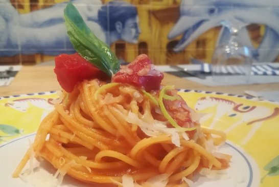 Ristorante Pascalò_Spaghetti cacio, limone e San Marzano